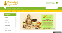 Desktop Screenshot of maharishiayurvedaindia.com