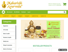 Tablet Screenshot of maharishiayurvedaindia.com