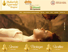 Tablet Screenshot of maharishiayurvedaindia.org